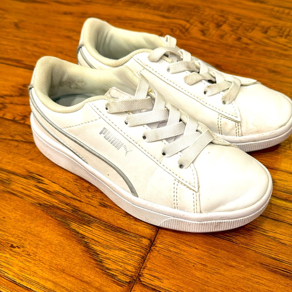 All white Pumas unisex
